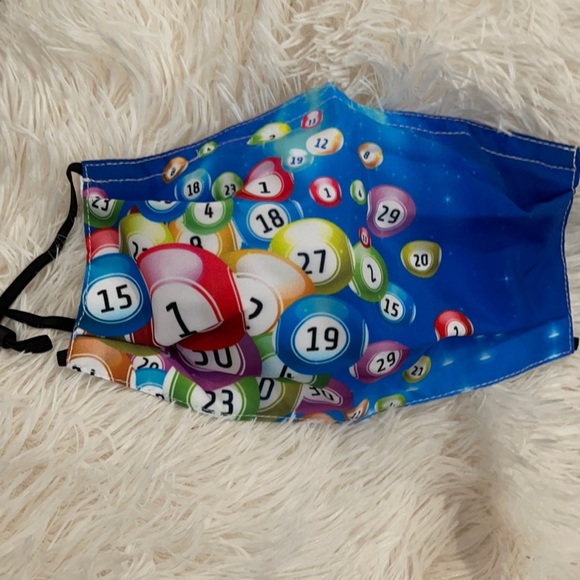 6/$20 New lottery ball face mask - Picture 1 of 3